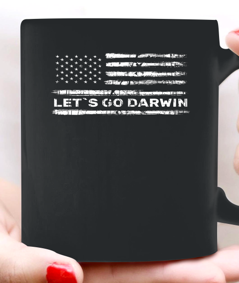 Lets Go Darwin Funny Sarcastic Us Flag Ceramic Mug 11oz 5