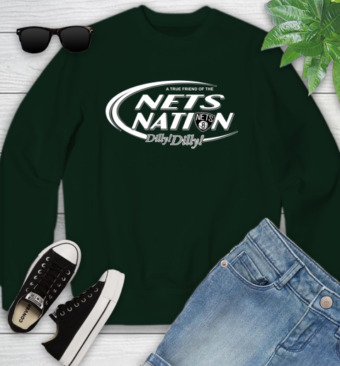 NBA A True Friend Of The Brooklyn Nets Dilly Dilly Basketball Sports Youth Sweatshirt 9