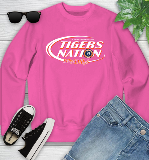 MLB A True Friend Of The Detroit Tigers Dilly Dilly Baseball Sports Youth Sweatshirt 6