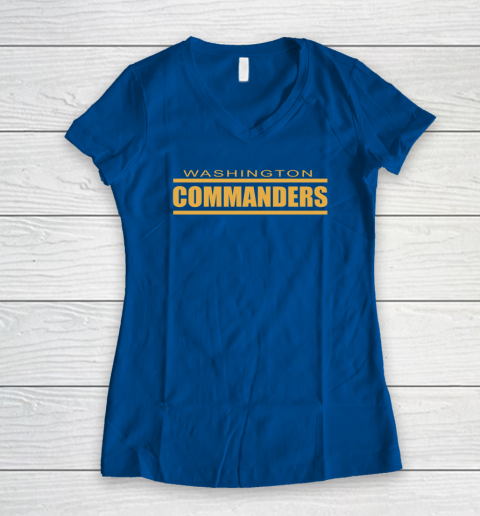 Washington Commanders Women's V-Neck T-Shirt 5