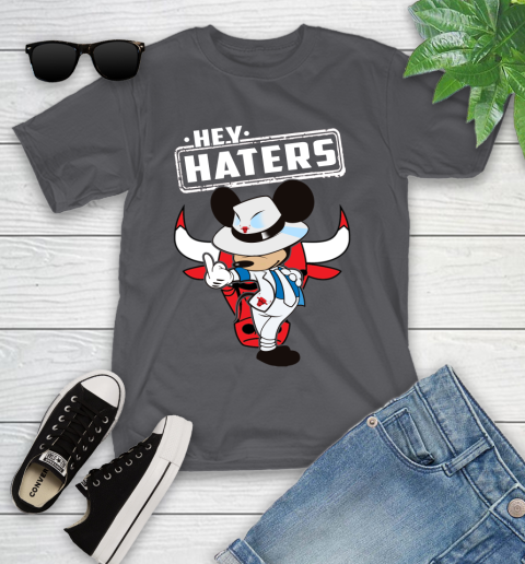NBA Hey Haters Mickey Basketball Sports Chicago Bulls Youth T-Shirt 6