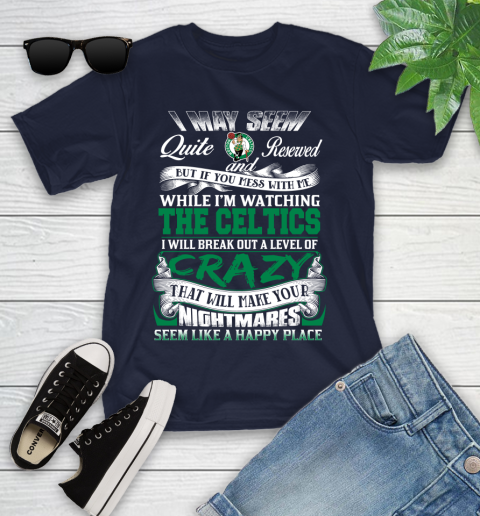 Boston Celtics NBA Basketball Don't Mess With Me While I'm Watching My Team Youth T-Shirt 2