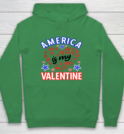 America is My Valentine Proud American Heart USA Hoodie 13