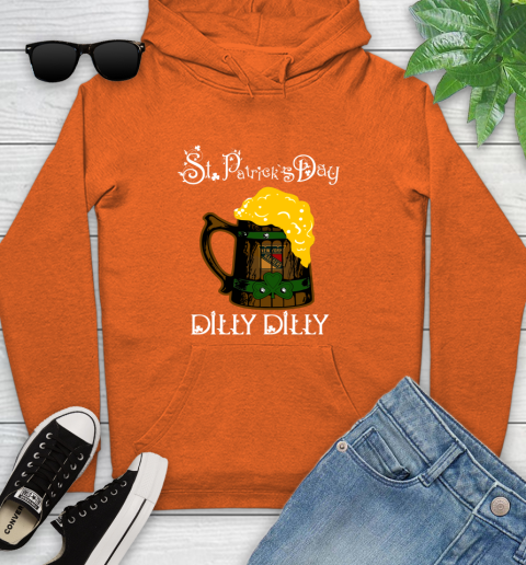 NHL New York Rangers St Patrick's Day Dilly Dilly Beer Hockey Sports Youth Hoodie 4