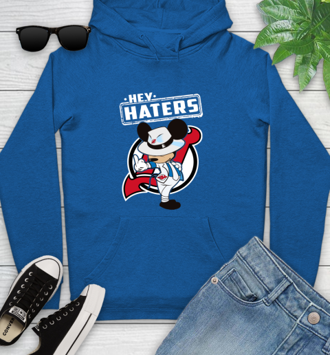 NHL Hey Haters Mickey Hockey Sports New Jersey Devils Youth Hoodie 11