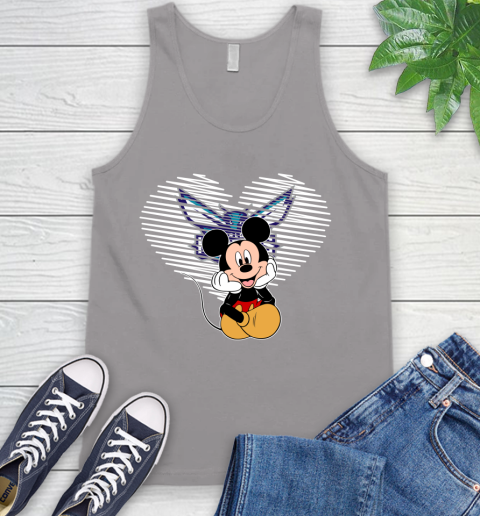 NBA Charlotte Hornets The Heart Mickey Mouse Disney Basketball Tank Top 3