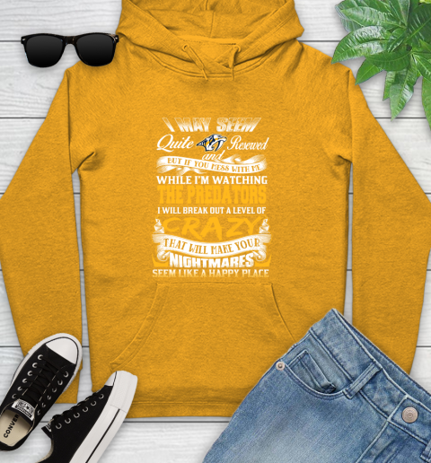 Nashville Predators NHL Hockey Don't Mess With Me While I'm Watching My Team Youth Hoodie 2