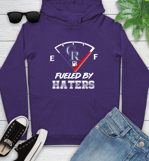 Colorado Rockies MLB Baseball Fueled By Haters Sports Youth Hoodie 6 Colorado Rockies MLB Baseball Fueled By Haters Sports Youth Hoodie - Image 6