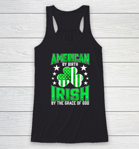 Funny Irish Pride St Patrick's Day Celtic Green Shamrocks Racerback Tank
