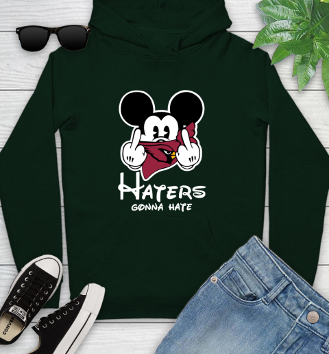 NFL Arizona Cardinals Haters Gonna Hate Mickey Mouse Disney Football T Shirt Youth Hoodie 14