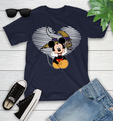 NFL Minnesota Vikings The Heart Mickey Mouse Disney Football T Shirt_000 Youth T-Shirt 2