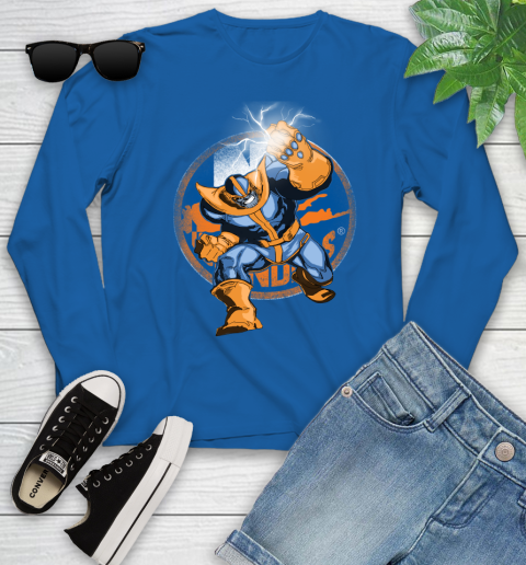 New York Islanders NHL Hockey Thanos Avengers Infinity War Marvel Youth Long Sleeve 10