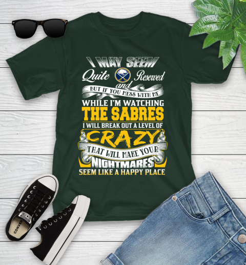 Buffalo Sabres NHL Hockey Don't Mess With Me While I'm Watching My Team Youth T-Shirt 5