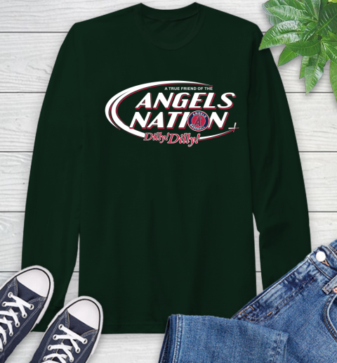 MLB A True Friend Of The Los Angeles Angels Dilly Dilly Baseball Sports Long Sleeve T-Shirt 7