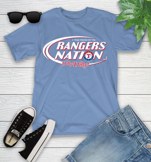 MLB A True Friend Of The Texas Rangers Dilly Dilly Baseball Sports Youth T-Shirt 15