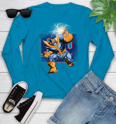 New York Giants NFL Football Thanos Avengers Infinity War Marvel Youth Long Sleeve 8