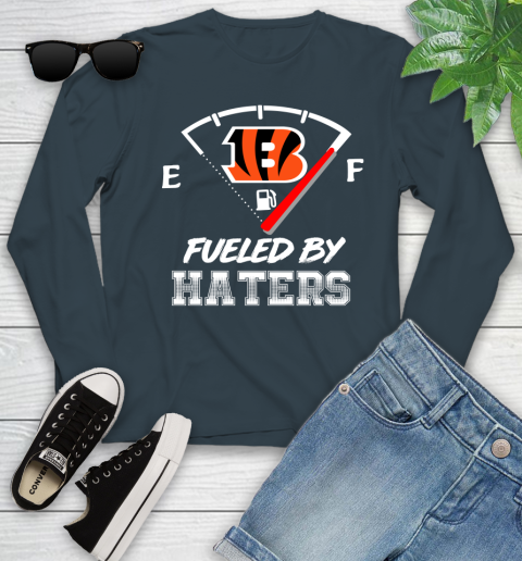 Cincinnati Bengals NFL Football Fueled By Haters Sports Youth Long Sleeve 9