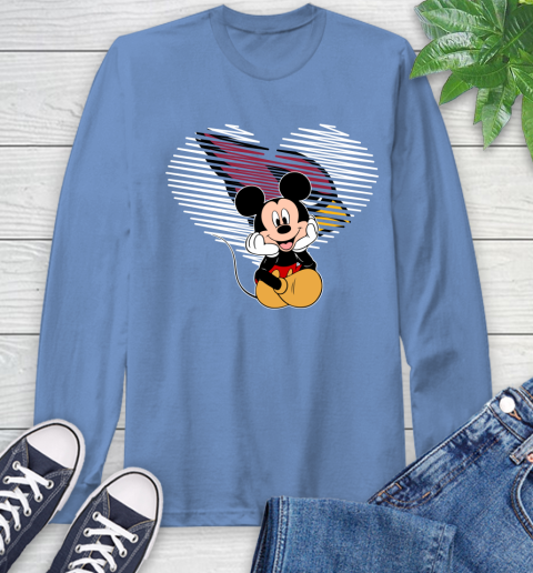 NFL Arizona Cardinals The Heart Mickey Mouse Disney Football T Shirt_000 Long Sleeve T-Shirt 12