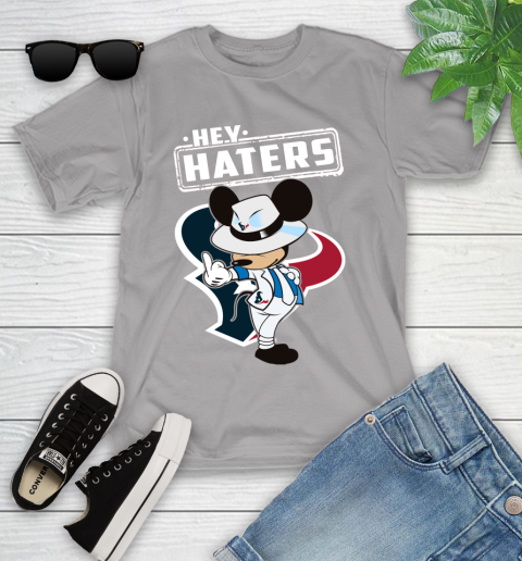 NFL Hey Haters Mickey Football Sports Houston Texans Youth T-Shirt 4