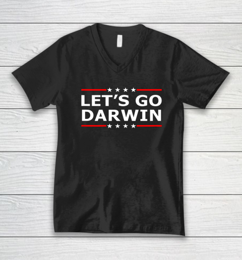 Let's Go Darwin Shirt V-Neck T-Shirt