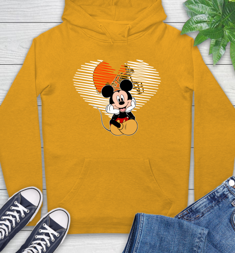 NFL Cleveland Browns The Heart Mickey Mouse Disney Football T Shirt_000 Hoodie 2