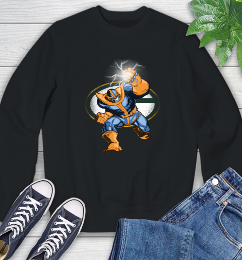 Green Bay Packers NFL Football Thanos Avengers Infinity War Marvel Sweatshirt