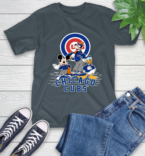 MLB Chicago Cubs Mickey Mouse Donald Duck Goofy Baseball T Shirt T-Shirt 10