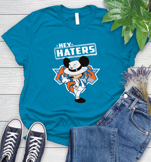 NBA Hey Haters Mickey Basketball Sports New York Knicks Women's T-Shirt 10