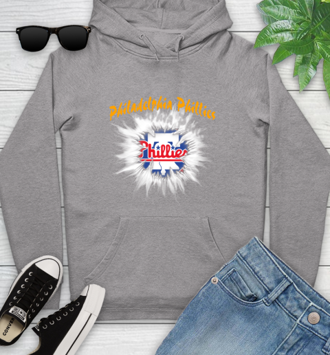Philadelphia Phillies MLB Baseball Adoring Fan Rip Sports Youth Hoodie 6