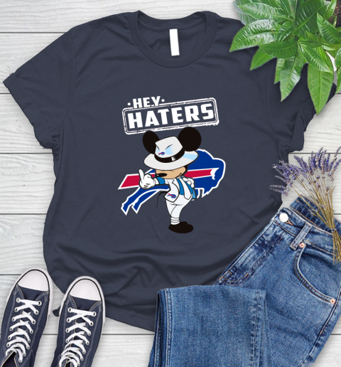 NFL Hey Haters Mickey Football Sports Buffalo Bills Women's T-Shirt 14