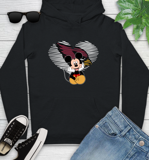 NFL Arizona Cardinals The Heart Mickey Mouse Disney Football T Shirt_000 Youth Hoodie
