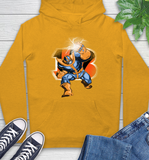 Cincinnati Bengals NFL Football Thanos Avengers Infinity War Marvel Hoodie 2