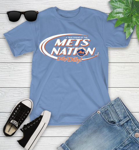 MLB A True Friend Of The New York Mets Dilly Dilly Baseball Sports Youth T-Shirt 15