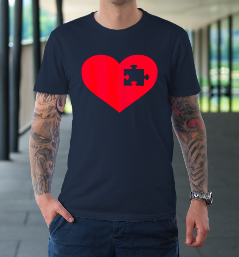 Family Valentine Insert Heart Gift T-Shirt 2
