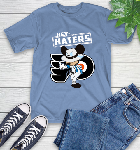 NHL Hey Haters Mickey Hockey Sports Philadelphia Flyers T-Shirt 12