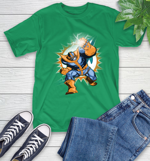 Miami Dolphins NFL Football Thanos Avengers Infinity War Marvel T-Shirt 7