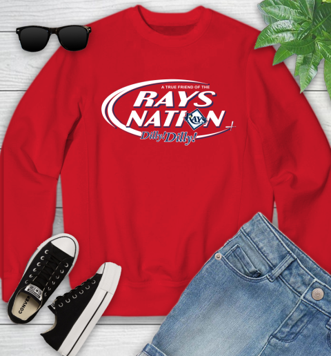 MLB A True Friend Of The Tampa Bay Rays Dilly Dilly Baseball Sports Youth Sweatshirt 8