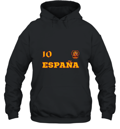 Official Novelty Spain Soccer T shirt jersey with number 10 Hooded