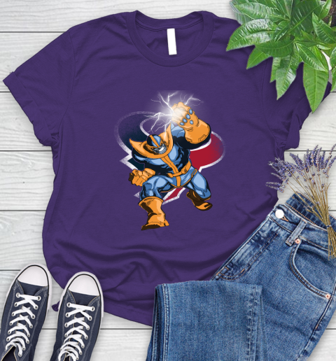 Houston Texans NFL Football Thanos Avengers Infinity War Marvel Women's T-Shirt 4