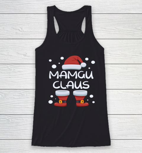 Mamgu Claus Happy Christmas Pajama Family Matching Xmas Racerback Tank