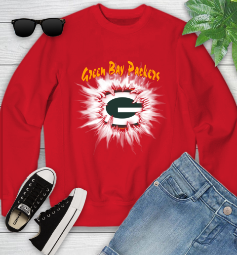 Green Bay Packers NFL Football Adoring Fan Rip Sports Youth Sweatshirt 8