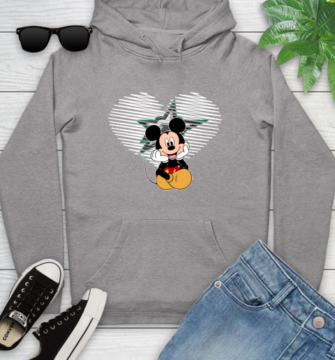 NHL Dallas Stars The Heart Mickey Mouse Disney Hockey Youth Hoodie 6