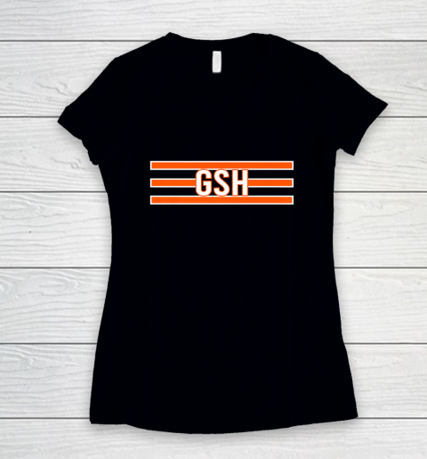 GSH On Chicago Bears Shirt Women's V-Neck T-Shirt
