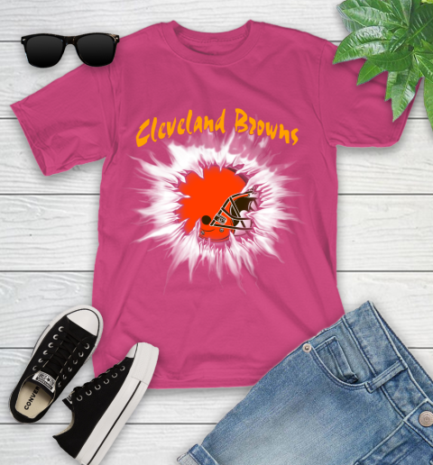 Cleveland Browns NFL Football Adoring Fan Rip Sports Youth T-Shirt 11