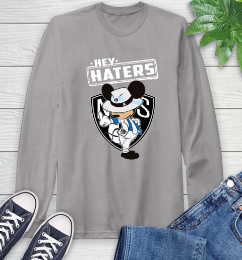 NBA Hey Haters Mickey Basketball Sports Brooklyn Nets Long Sleeve T-Shirt 6