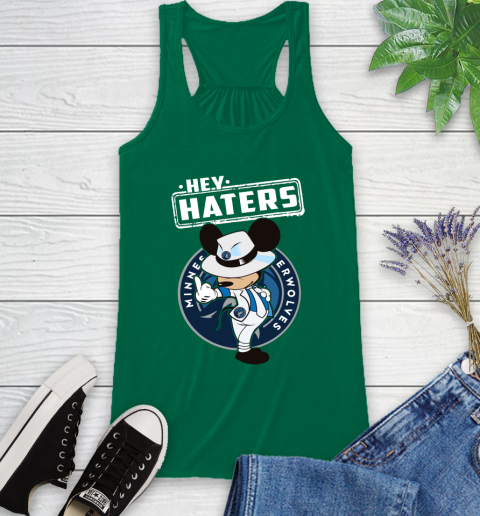 NBA Hey Haters Mickey Basketball Sports Minnesota Timberwolves Racerback Tank 6