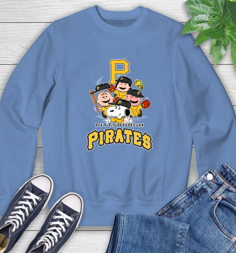 MLB Pittsburgh Pirates Snoopy Charlie Brown Woodstock The Peanuts Movie Baseball T Shirt_000 Sweatshirt 11