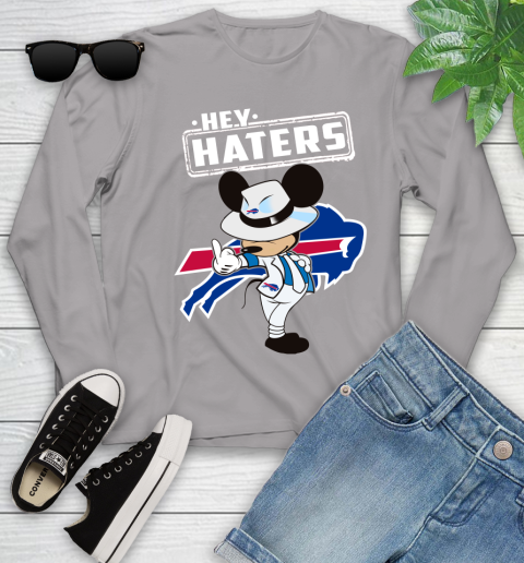 NFL Hey Haters Mickey Football Sports Buffalo Bills Youth Long Sleeve 5