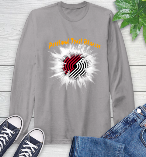Portland Trail Blazers NBA Basketball Rip Sports Long Sleeve T-Shirt 6