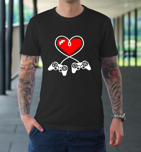 This Is My Valentine Pajama Shirt Gamer Controller T-Shirt